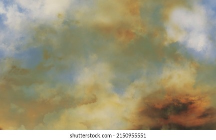 Renaissance Sky Backgrounds. Vintage Background With Clouds In The Sky. Abstract Sky Background. Abstract Sky Background With Some Clouds.