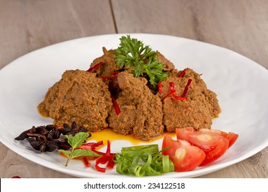 rendang padang, the famous Indonesian food from West Sumatera