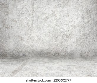 render of a grunge concrete room interior - Shutterstock ID 2203602777