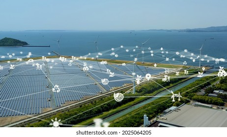 Renewable energy and environmental technology concept. Green tech. SDGs. Sustainable society. - Shutterstock ID 2025064205