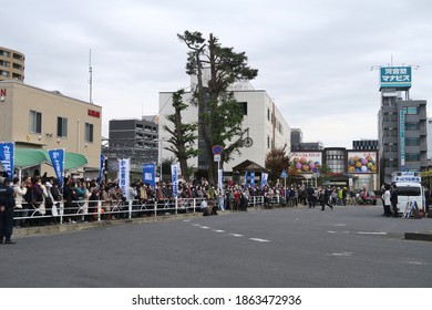 Renho From The Constitutional Democratic Party Of Japan (CDP) Visits Kasukabe For A Soap Box Speech. Kasukabe, Saitama, Japan. November 29, 2020.