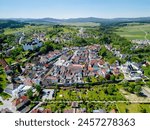 Rennaissance castle Weitra and town center in Waldviertel region, Lower Austria