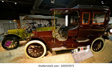 Reno, Nevada - May 29, 2014: Vintage Cars In The National Automobile Museum, Reno, Nevada, USA.