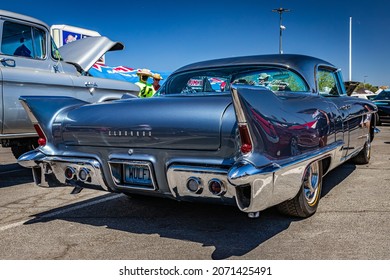 Reno, NV - August 5, 2021: 1957 Cadillac Eldorado Brougham At A Local Car Show.