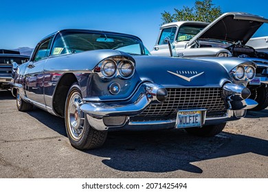 Reno, NV - August 5, 2021: 1957 Cadillac Eldorado Brougham At A Local Car Show.