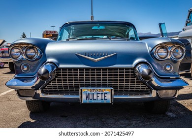 Reno, NV - August 5, 2021: 1957 Cadillac Eldorado Brougham At A Local Car Show.