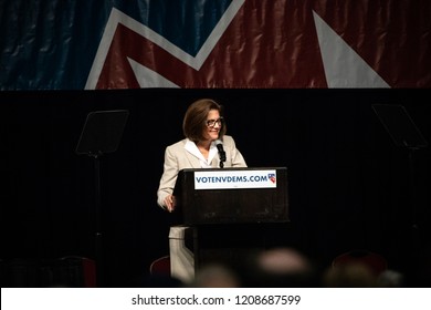 Reno, NV - June 23, 2018 - Catherine Cortez Masto Smiling At Nevada State Democratic Convention