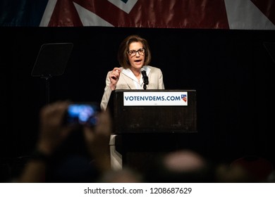 Reno, NV - June 23, 2018 - Attendee Recording Catherine Cortez Masto At Nevada State Democratic Convention