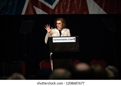 Reno, NV - June 23, 2018 - Catherine Cortez Masto Pointing At Nevada State Democratic Convention