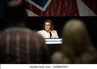 Reno, NV - June 23, 2018 - Catherine Cortez Masto Smirking At Nevada State Democratic Convention