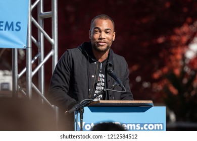 RENO, NV - October 25, 2018 - Actor Kendrick Sampson At A Political Rally On The UNR Campus.