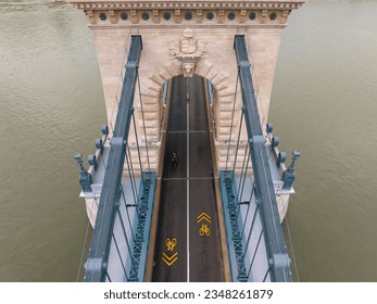 Renovated Szechenyi Chain bridge in Budapest Hungary. 
Replaces all old and damaged bricks, all iron component, and the full light system.  The Chain bridge one of the famous sights in Budapest