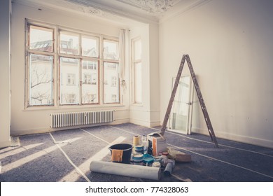 renovation concept - room  during restoration 