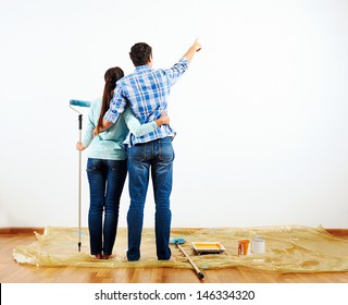 Renovation Diy Paint Couple In New Home Painting Wall