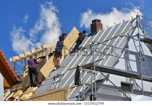 Renovation Dormer Window New Tiling Roof Stock Photo Edit Now