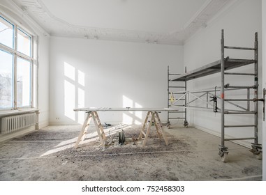 Renovation - Old Flat During Renovation  / Restoration -