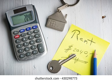 Rent House Or Apartment Concept - Monthly Rentals - Rental Prices Concept 