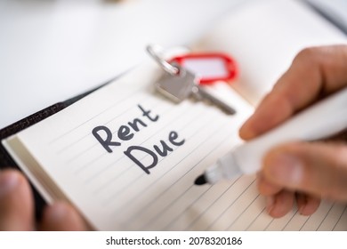 Rent Pay Due Date In Calendar Or Diary - Shutterstock ID 2078320186
