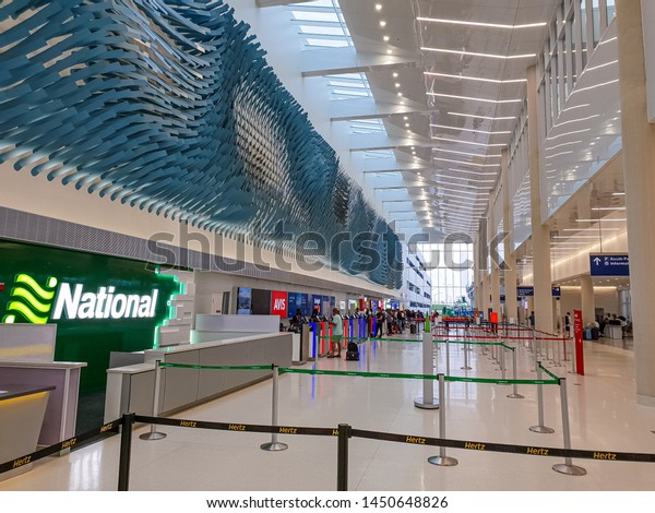 Rental Car Center at Chicago Airport - CHICAGO,\
UNITED STATES - JUNE 10,\
2019