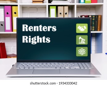  Renters Rights Sign On The Computer. 
