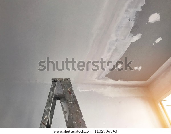 Repair Ceiling Panels Roof Office Drain Stock Photo Edit Now