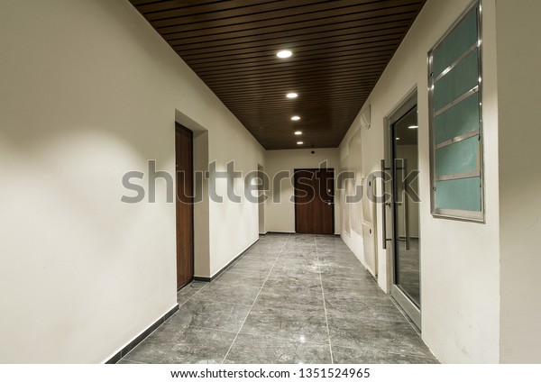 Repair Corridor Office Residential Area Ceiling Stock Photo Edit