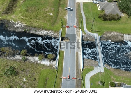 Similar – Image, Stock Photo Watch out for flooding on the banks of the Rhine