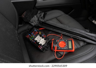 repair of electrical wiring of the car, diagnostics of electronic components of the car.