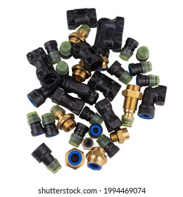 Repair Kit For Parking Brake Air Connections, Consisting Of Brass And Polypropylene Fittings