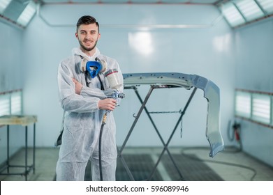 Repair and painting car car mechanic