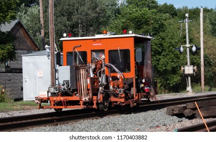 Repair Of The Rail Road Ties With Carts