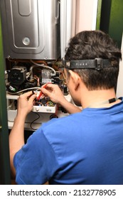 Repair And Service The Boiler With Gas Safety Check 