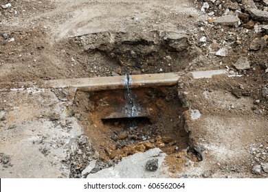  Repair of tramway. Capital repair of city road with tram line. Road Closed. Installation of rails of railway for tram. Repair and reconstruction of city square. rails are cut by autogen, welding - Shutterstock ID 606562064