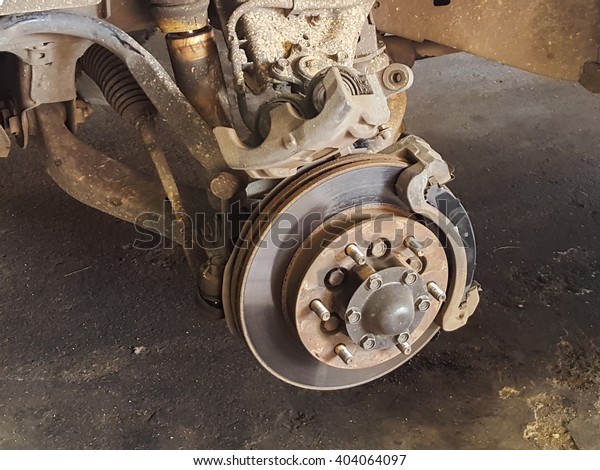 Repairing disk brake pad of\
car truck