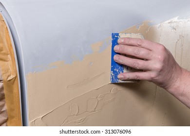 Repairing Old Car Surfacer Spatula Stock Photo 313076096 | Shutterstock