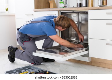 Man Repair Kitchen Images Stock Photos Vectors Shutterstock