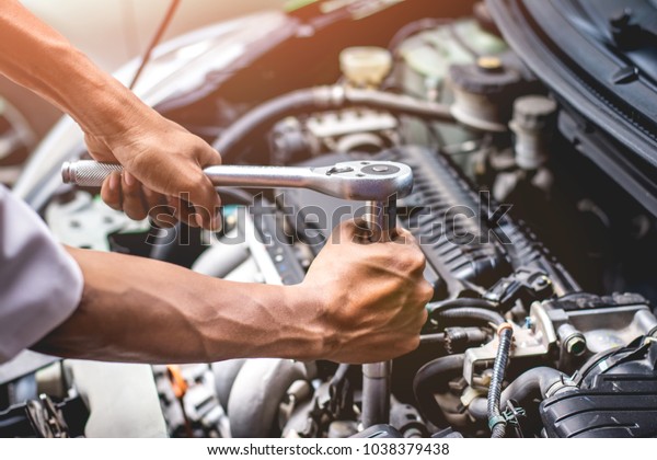 Repairman Working Garage Repair Service Stock Photo Edit Now