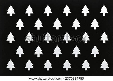 Repeat pattern of Christmas trees. Concept background with Christmas trees