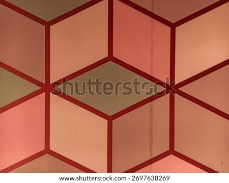 a repeating geometric pattern consisting of interconnected cubes, often called the 
