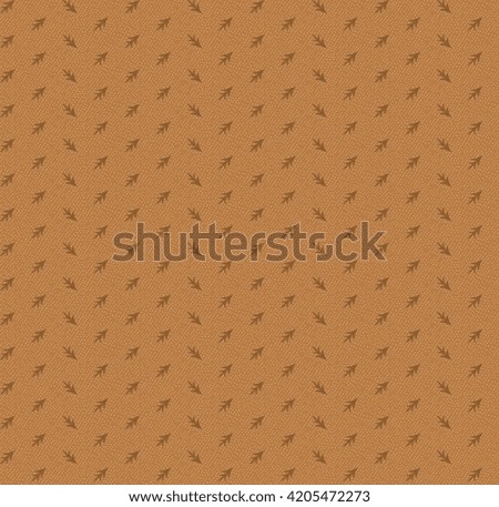 A repeating pattern of tiny brown leaves scattered across a light brown surface, creating a subtle texture.