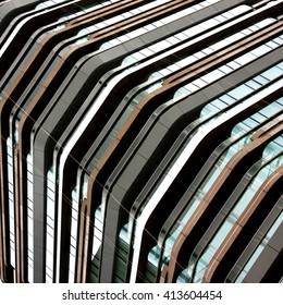 Repeating patterns, architectural details and geometric constructions. Residential buildings. 