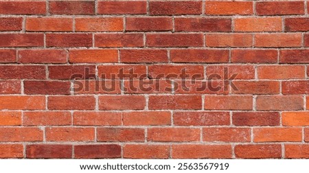 Repeating red brick wall seamless texture masonry background