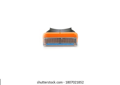 Replaceable Razor Blade Cartridge Isolated On White