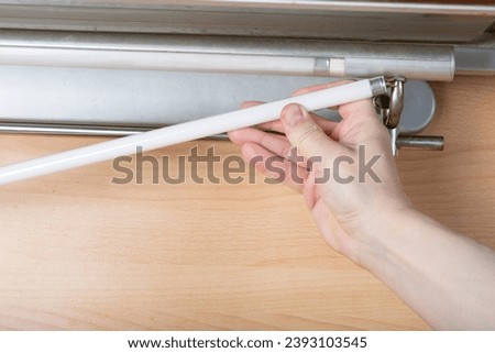 Replacement of fluorescent lamps for home lighting in the kitchen.