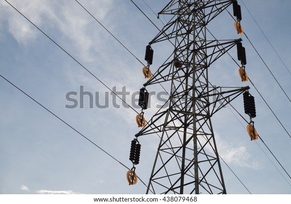 Replacerepair On High Voltage Transmission Line Stock Photo (Edit Now ...