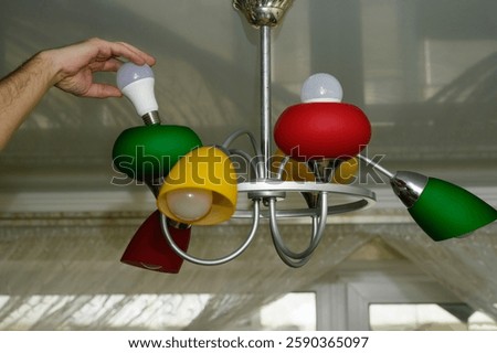 replacing an LED one. concept