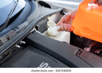 Replenish The Car With Washer Fluid.