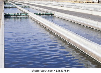 Replenishing Tank At Fish Hatchery