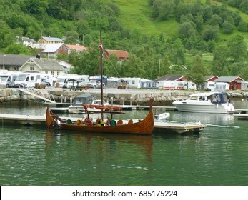 Replica Of Oseberg Ship In Norway