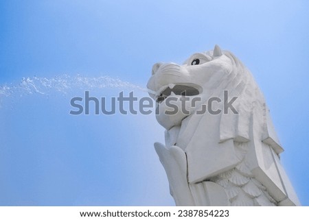 Replica of the Singapore Merlion statue. Stock foto © 